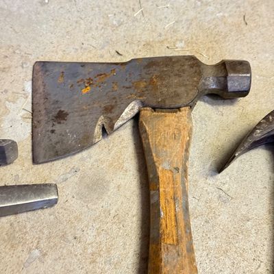 LOT 71G: Vintage Hammer Hatchet, Ball Peen Hammers & Mallet