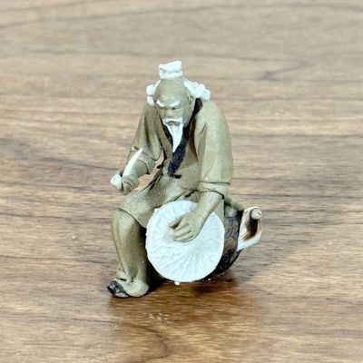 LOT 28F: Vintage Figurines from Japan, Lustreware Teacup & Saucer & More
