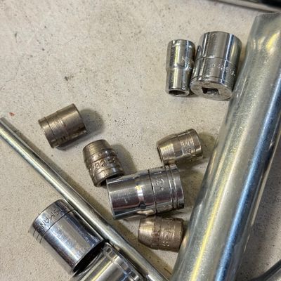 LOT 75G: Vintage Sockets, Spark Plugs & More