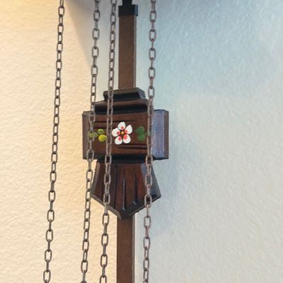 LOT 169W: Vintage German Black Forest Schneider Wooden Wall Cuckoo Clock