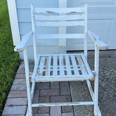 LOT 127G: Antique Folding Rocker Chairs (2)