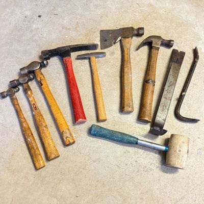 LOT 71G: Vintage Hammer Hatchet, Ball Peen Hammers & Mallet