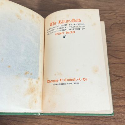 LOT 62F: Antique & Vintage Books: 1928 Chatterbox, First Edition 1907 The Rhine-Gold by Richard Wagner & The Dramatic Life of...