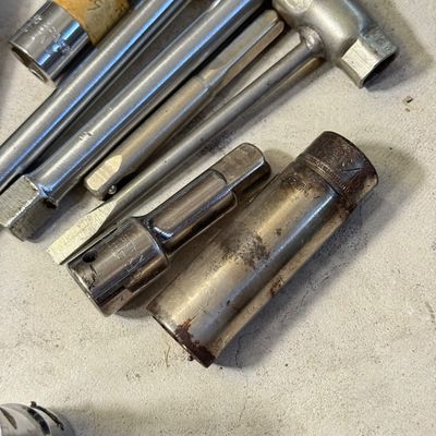 LOT 75G: Vintage Sockets, Spark Plugs & More
