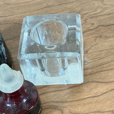 LOT 133F: Vintage Ink Wells, Jars of Ink & Fountain Pen