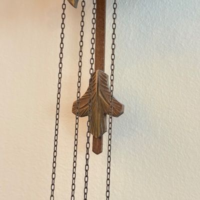 LOT 167W: Vintage Wooden German Wall Cuckoo Clock