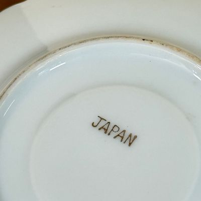 LOT 28F: Vintage Figurines from Japan, Lustreware Teacup & Saucer & More