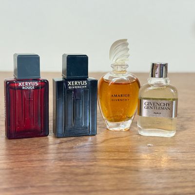 LOT 51F: Vintage Givenchy Perfume Splash Bottles