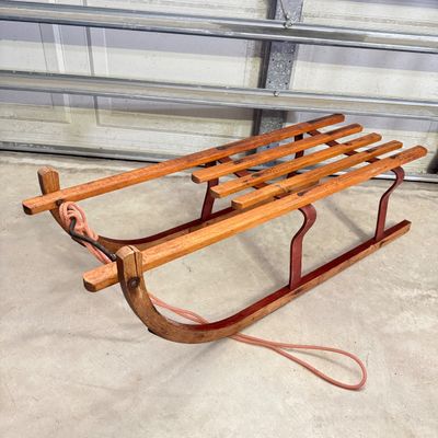 LOT 113G: Vintage Davos Children's Wooden Sled