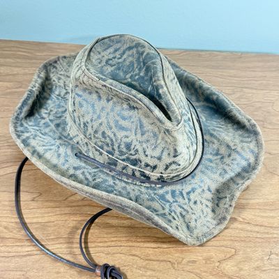 LOT 148F: Vintage Henschel Hat Co Suede Style Western Outback Size Small Hat