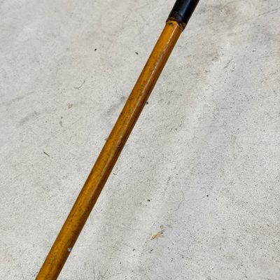 LOT 112G: Vintage Wooden Handle Golf Clubs - Higgins Model 50 & Driver