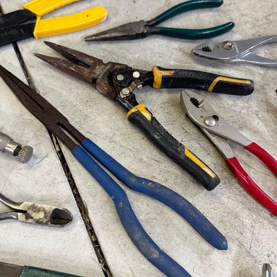 LOT 117G: Large Collection of Vintage Pliers & More