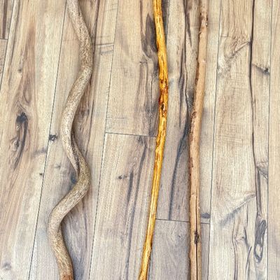 LOT 159F: Raw Wood Walking Sticks