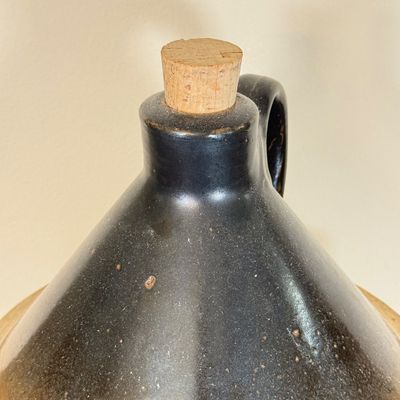 LOT 30F: Vintage 5-gallon Two-Tone Stoneware Whiskey/Moonshine Jug