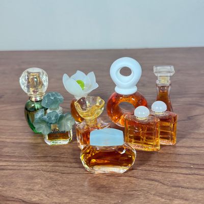 LOT 48F: Vintage Perfume Splash Bottles: Christian Dior, Calotine, Opium & More