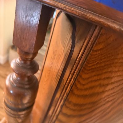 LOT 23F: 1920s/30s English Jacobean Revival/Tudor Style Carved Oak Bar Cabinet