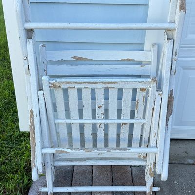 LOT 127G: Antique Folding Rocker Chairs (2)