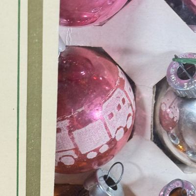 LOT 145F: Vintage Glass Christmas Ornaments: Pyramid, Shiny Brite & More