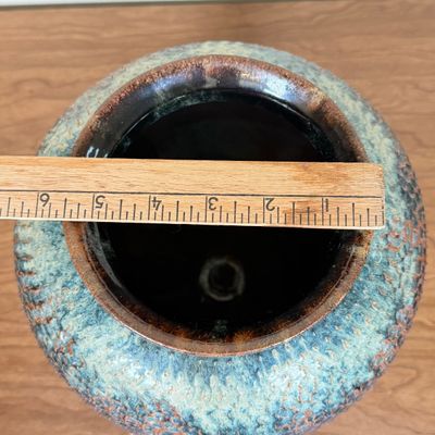 LOT 2F: 1994 Signed Textured Hand Made Studio Pottery Vase (10.5")