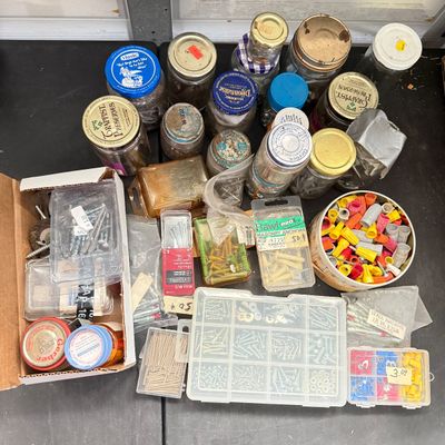 LOT 120G: HUGE Haul of Screws, Nails & More Hardware