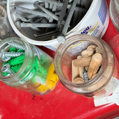 LOT 83G: Lot of Screws, Nails & More Hardware