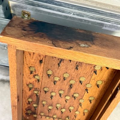 LOT 97G: Antique/Vintage Wooden Hotel Key Rack Holder