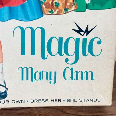 LOT 134F: Vintage Milton Bradley Magic Mary Ann Magnetic Doll Set