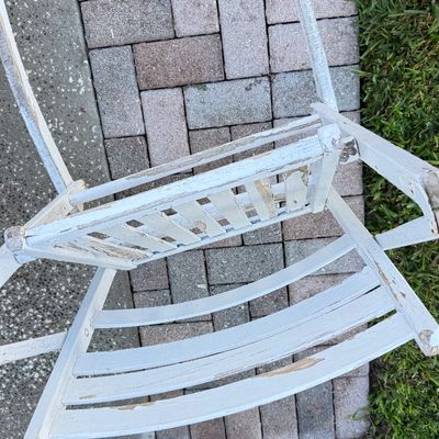 LOT 127G: Antique Folding Rocker Chairs (2)