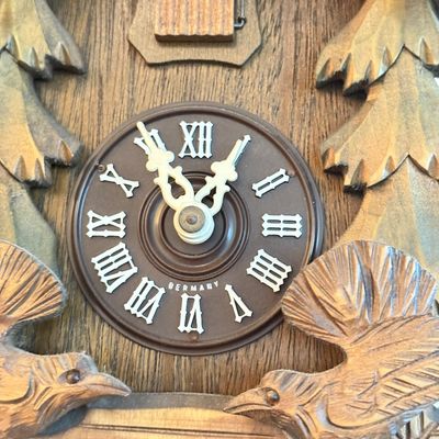 LOT 167W: Vintage Wooden German Wall Cuckoo Clock