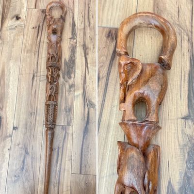 LOT 161F: Tribal Carved Walking Stick