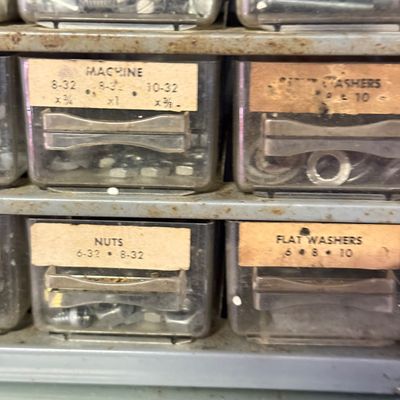 LOT 86G: Vintage Hardware Drawer w Hardware Contents