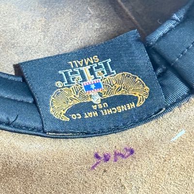 LOT 148F: Vintage Henschel Hat Co Suede Style Western Outback Size Small Hat