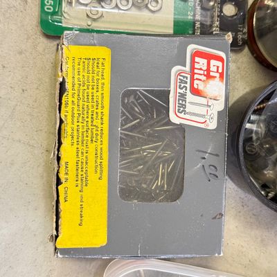 LOT 106G: Huge Haul of Nails, Screws & More Hardware