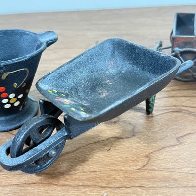 LOT 141F: Vintage Mini Cast Iron & Metal Sculptures