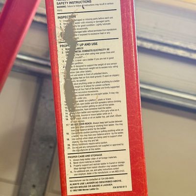 LOT 70G: Werner 6’ Ladder