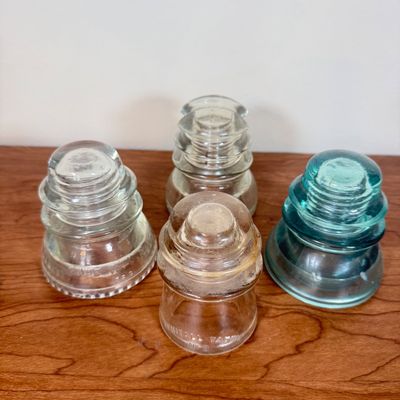LOT 57F: Vintage Glass Insulators