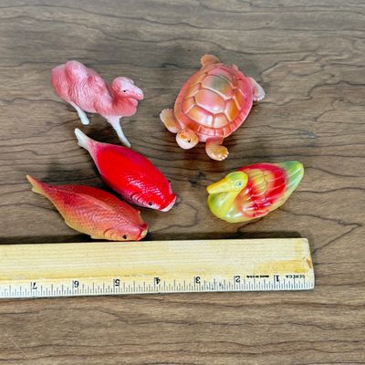 LOT 65F: Vintage Celluloid Animal Toys