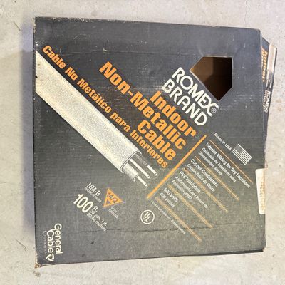 LOT 99G: Romex Brand Indoor Non-Metallic Cable & NIP Motion Sensing Switches
