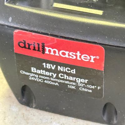LOT 93G: Drill Master Cordless 3/8" Drill & Flashlight Kit w Box
