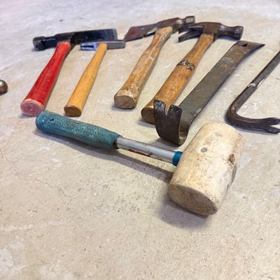 LOT 71G: Vintage Hammer Hatchet, Ball Peen Hammers & Mallet