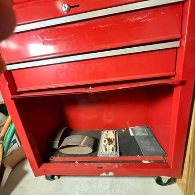 LOT 82G: Craftsman Red Toolbox Cart w Contents