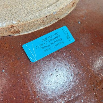 LOT 1F: Vintage 1994 Hand Made Signed Stoneware Pottery Bowl
