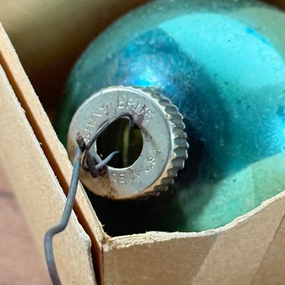 LOT 144F: Vintage Glass Christmas Ornaments in Boxes: Shiny Brite, Coby & More