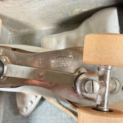 LOT 173F: Vintage Ladies Roller Skates in Case