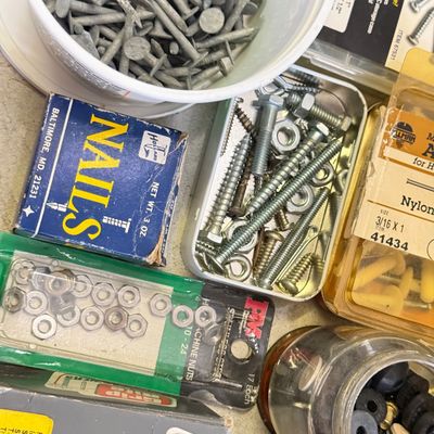 LOT 106G: Huge Haul of Nails, Screws & More Hardware