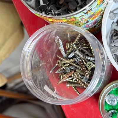 LOT 83G: Lot of Screws, Nails & More Hardware