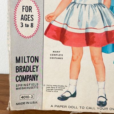 LOT 134F: Vintage Milton Bradley Magic Mary Ann Magnetic Doll Set