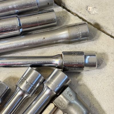 LOT 75G: Vintage Sockets, Spark Plugs & More