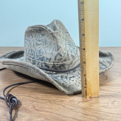 LOT 148F: Vintage Henschel Hat Co Suede Style Western Outback Size Small Hat