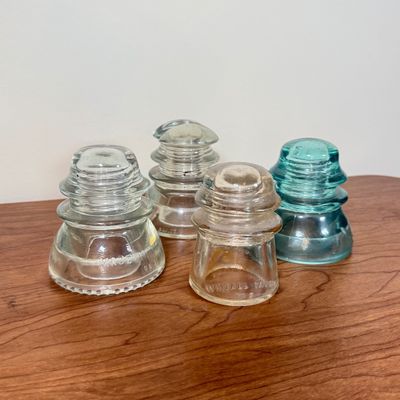 LOT 57F: Vintage Glass Insulators